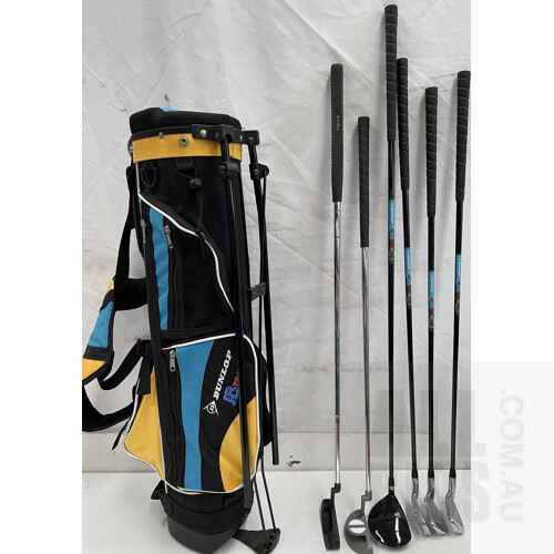 Dunlop JR Pro Kids Golf Cubs and Bag