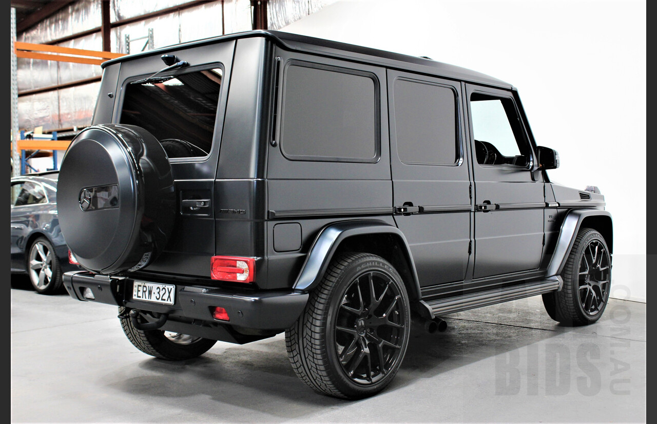 11/2013 Mercedes-Benz G63 AMG 463 MY14 4d Wagon Designo Magno Matte Black 5.5L Bi-Turbo V8