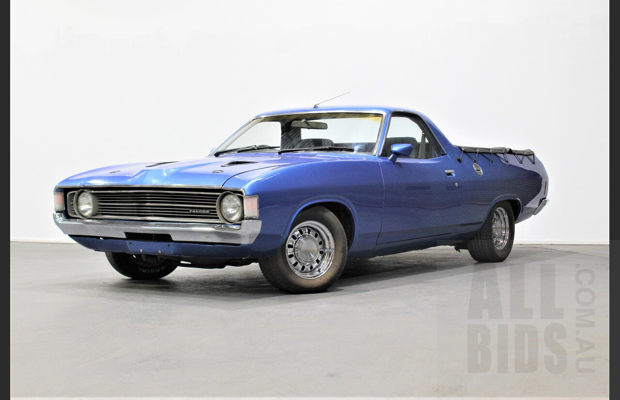 6/1972 Ford Falcon XA Utility Blue 5.8L 351ci V8