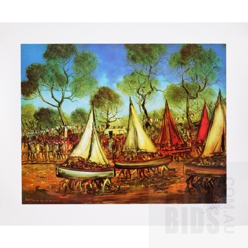 Eight Pro Hart Prints, Most Limited Editions and Signed, Largest 50 x 60 cm (sheet size). Unframed (8)