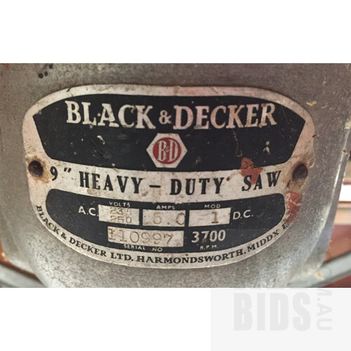 Triton MK3 Workcentre And Black And Decker 9Inch Heavy Duty Saw