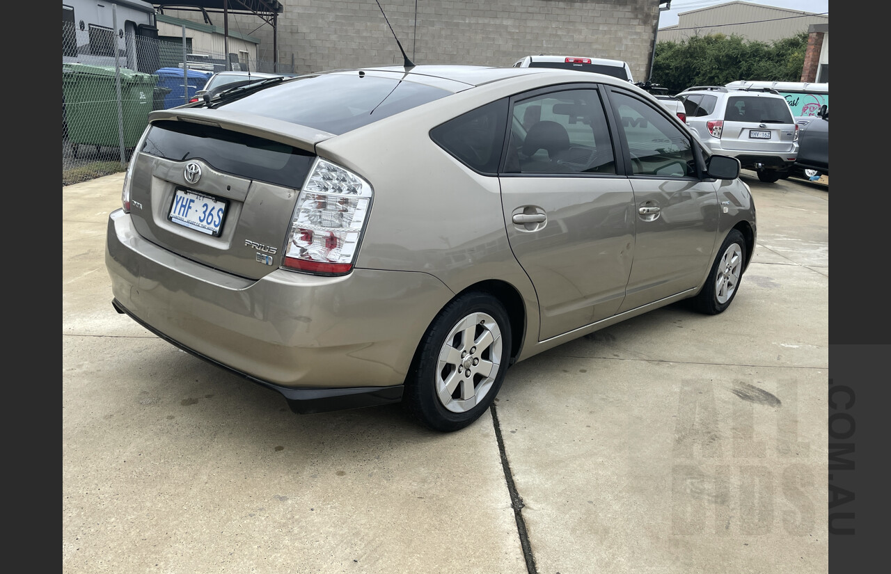 9/2008 Toyota Prius I-tech Hybrid NHW20R MY06 UPGRADE 5d Hatchback Bronze 1.5L