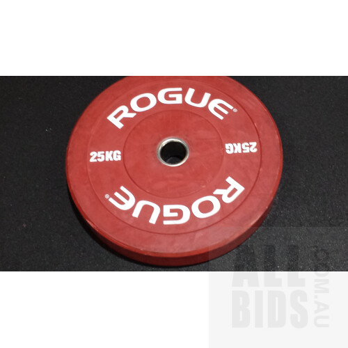 Rogue 25kg Competition Bumper Weight Plates - Red - Lot of Two
