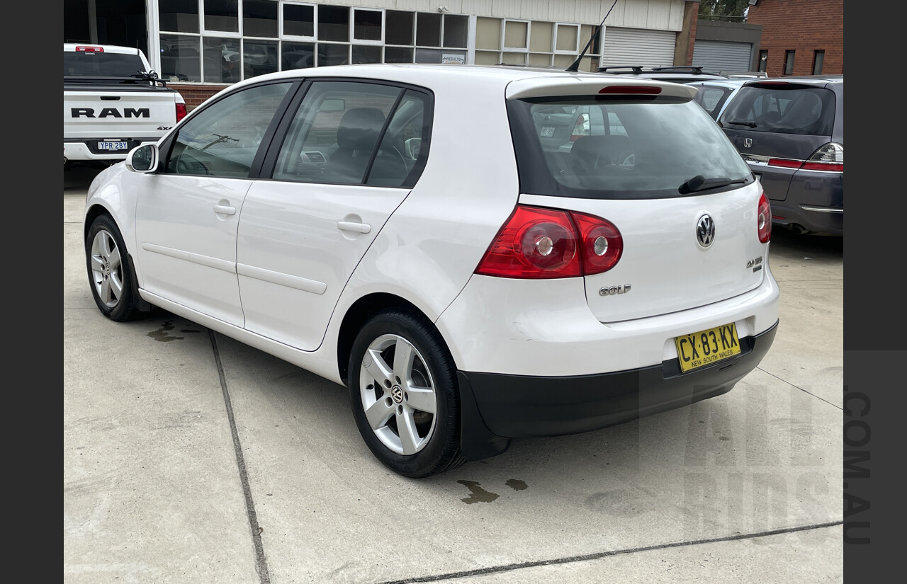 6/2008 Volkswagen Golf 2.0 TDI Pacific 1K MY08 UPGRADE 2 5d Hatchback White 2.0L