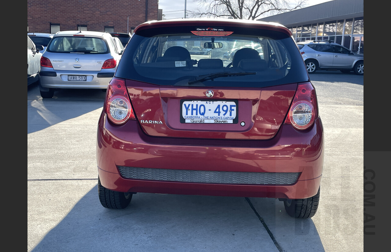 7/2011 Holden Barina  TK MY11 5d Hatchback Red 1.6L