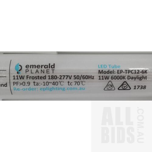Emerald Planet 11 Watt Frosted LED Lighting Tubes(1200mm) - Lot of 20