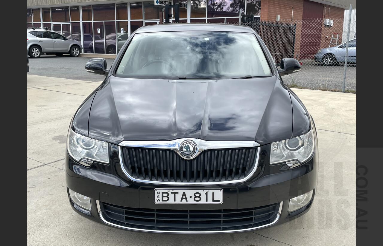 3/2010 Skoda Superb 191 FSI V6 Elegance 3T MY11 4d Sedan Black 3.6L