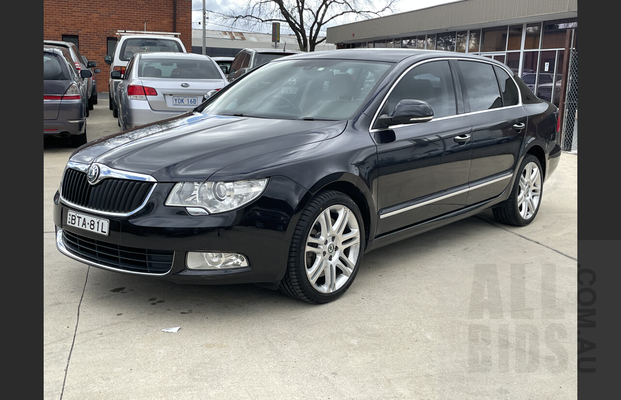 3/2010 Skoda Superb 191 FSI V6 Elegance 3T MY11 4d Sedan Black 3.6L