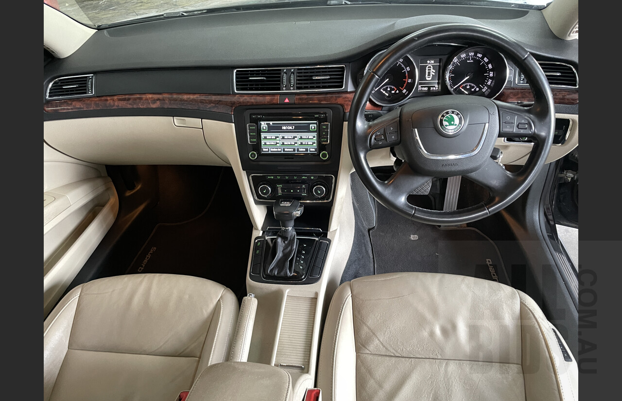 3/2010 Skoda Superb 191 FSI V6 Elegance 3T MY11 4d Sedan Black 3.6L