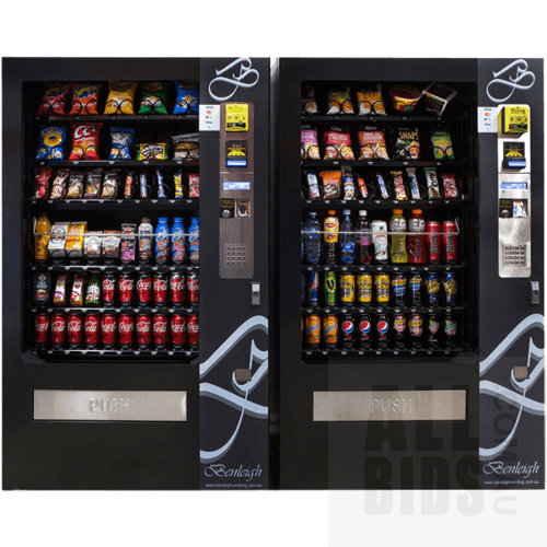 Benleigh Refrigerated Vending Machines - Lot of 2