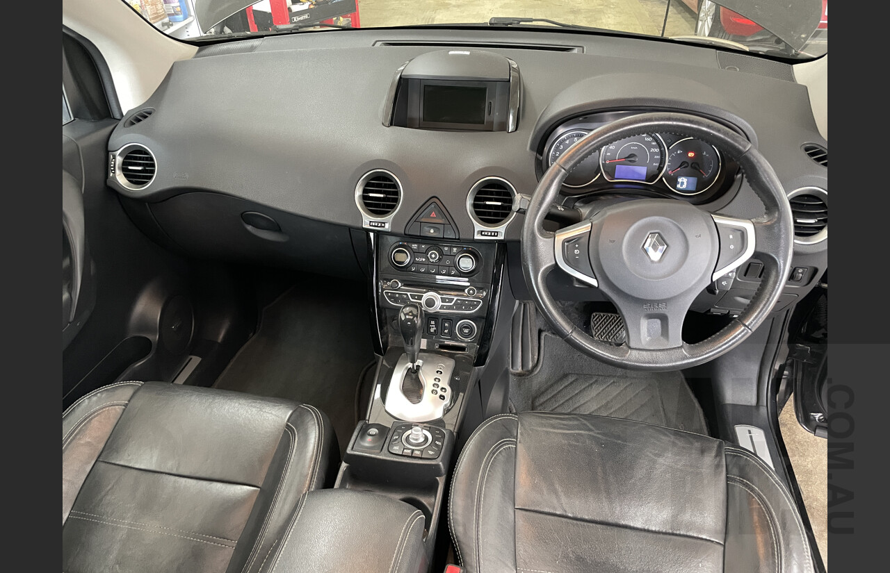 8/2012 Renault Koleos BOSE SE (4x4) H45 PHASE II 4d Wagon Black 2.5L