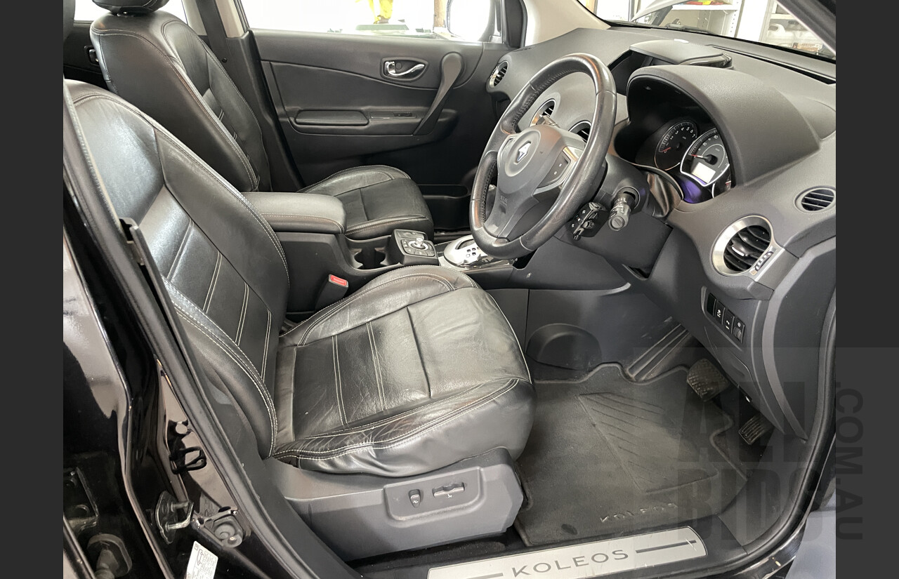 8/2012 Renault Koleos BOSE SE (4x4) H45 PHASE II 4d Wagon Black 2.5L