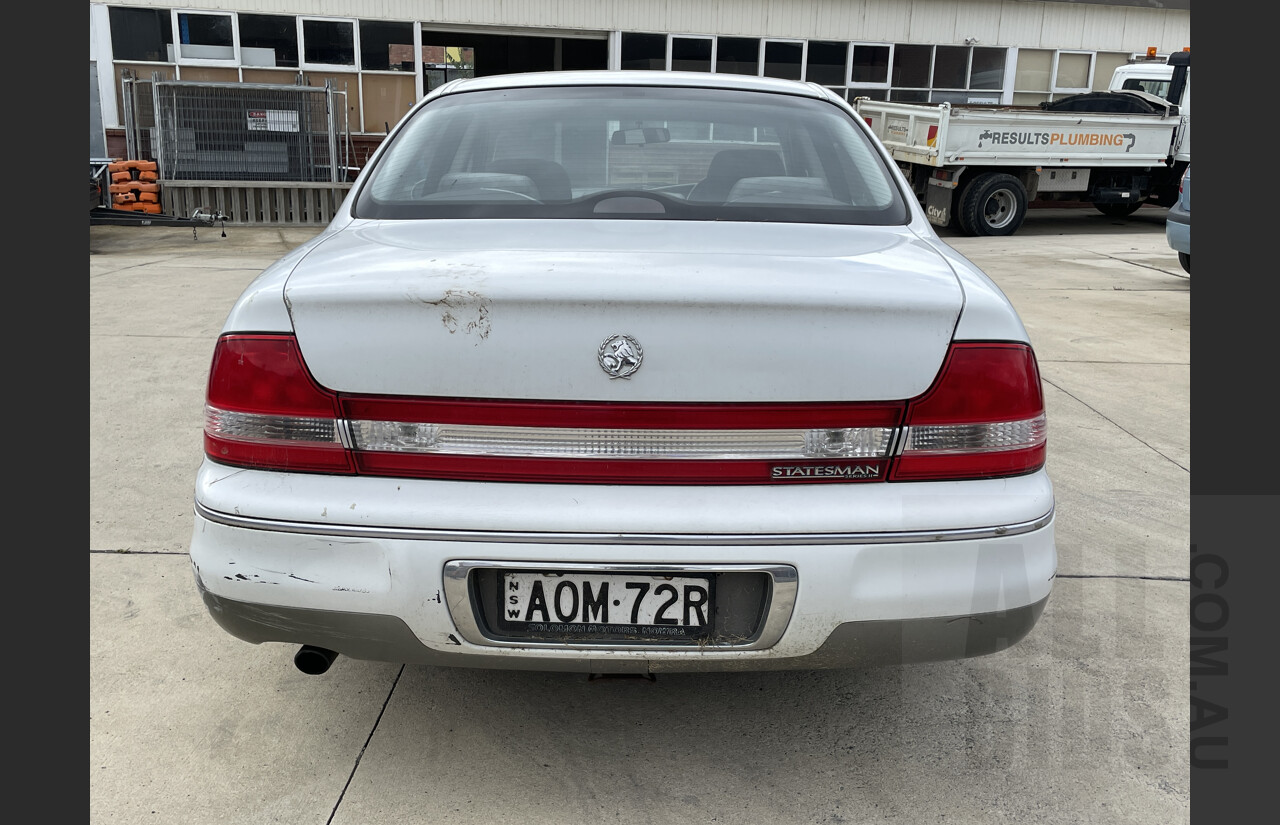 3/2002 Holden Statesman V6 WHII 4d Sedan White 3.8L