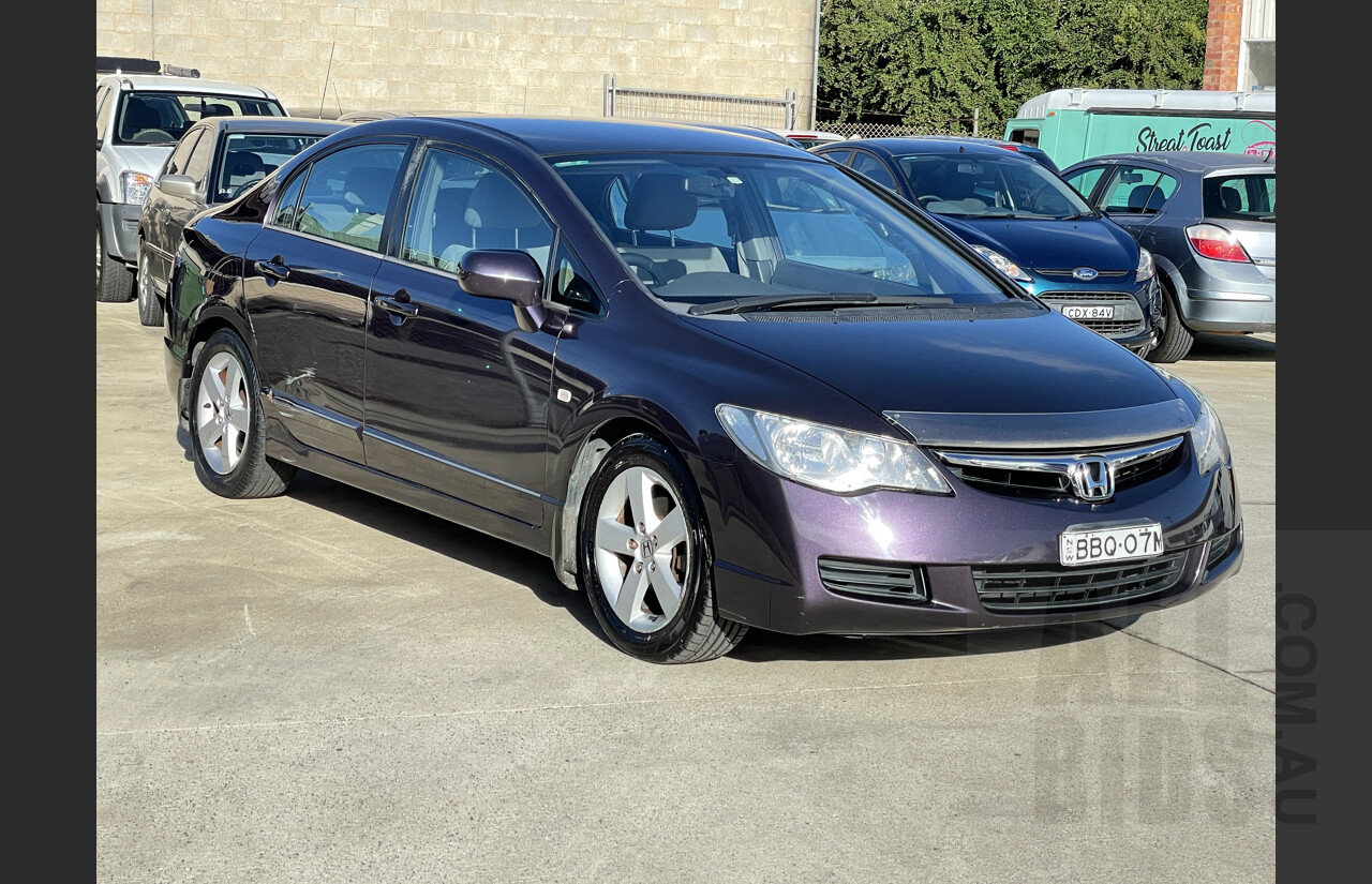 6/2007 Honda Civic Vti-l 40 4d Sedan Purple 1.8L