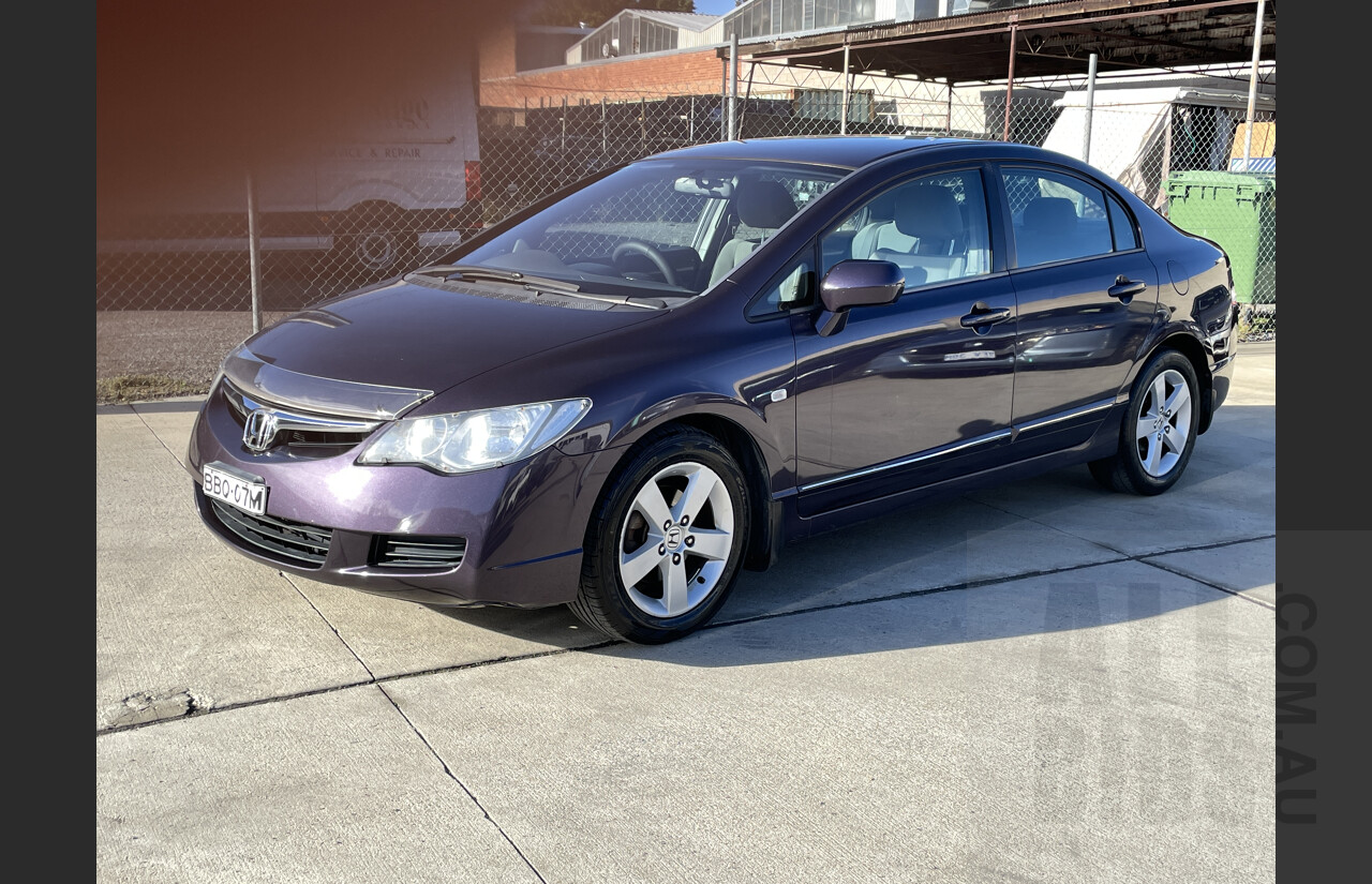 6/2007 Honda Civic Vti-l 40 4d Sedan Purple 1.8L