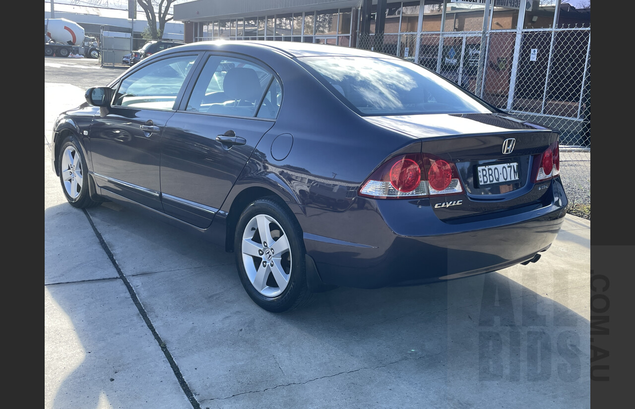 6/2007 Honda Civic Vti-l 40 4d Sedan Purple 1.8L