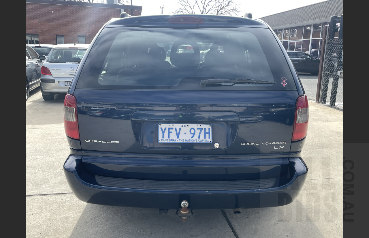 7/2004 Chrysler Voyager LX RG 05 UPGRADE 4d Wagon Blue 3.3L
