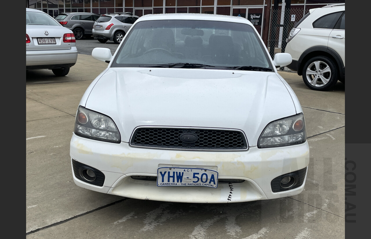 8/2001 Subaru Liberty Heritage (awd) MY01 4d Sedan White 2.5L