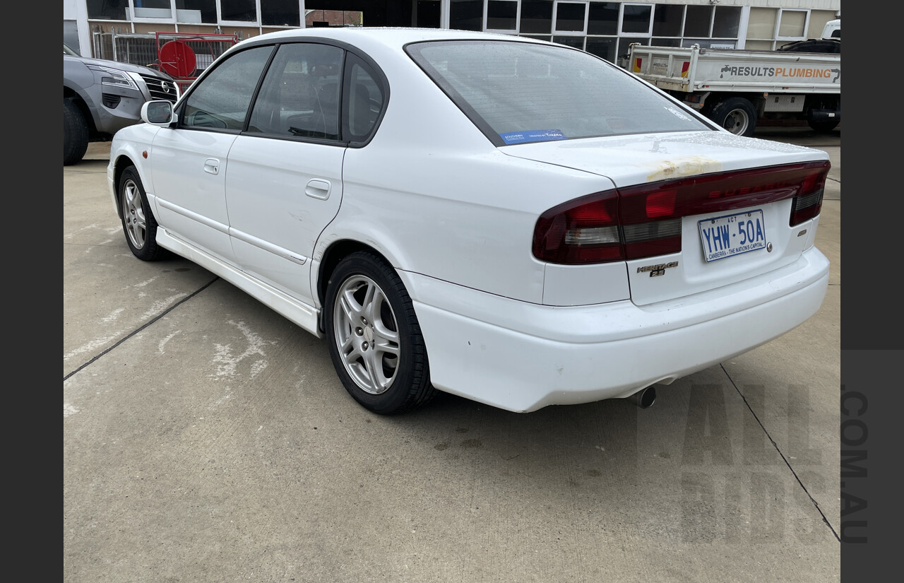 8/2001 Subaru Liberty Heritage (awd) MY01 4d Sedan White 2.5L