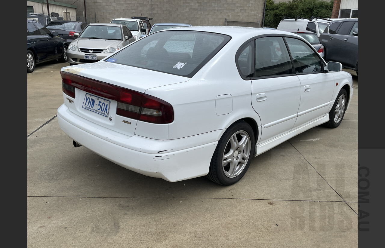 8/2001 Subaru Liberty Heritage (awd) MY01 4d Sedan White 2.5L