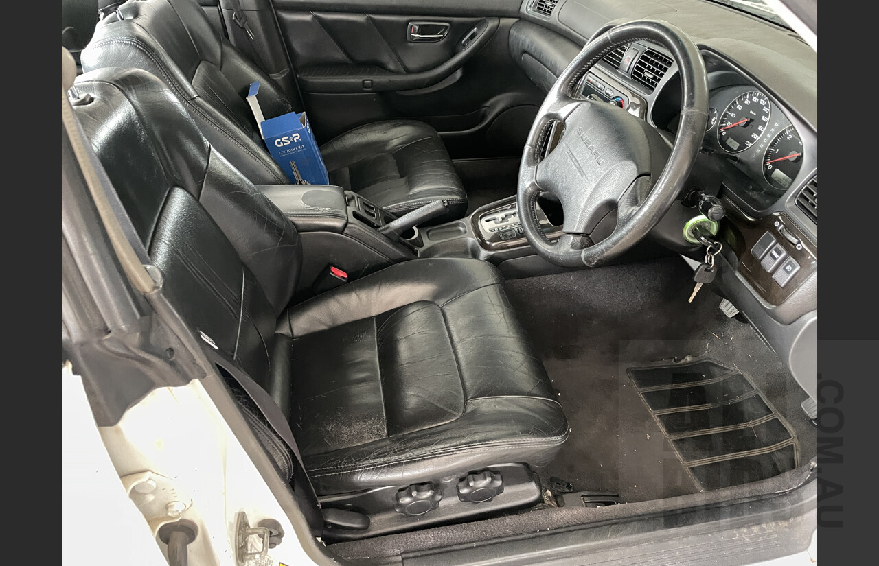 8/2001 Subaru Liberty Heritage (awd) MY01 4d Sedan White 2.5L