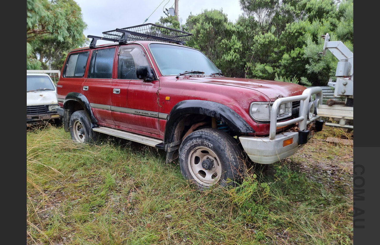 11/1993 Toyota Landcruiser GXL (4x4) 4d Wagon Maroon 4.5L