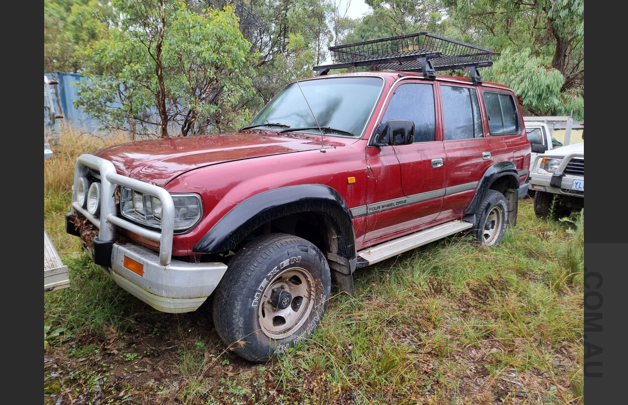 11/1993 Toyota Landcruiser GXL (4x4) 4d Wagon Maroon 4.5L