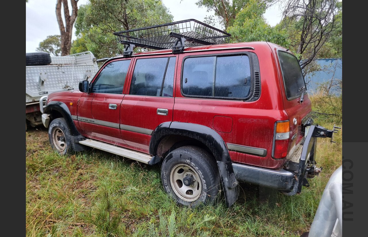 11/1993 Toyota Landcruiser GXL (4x4) 4d Wagon Maroon 4.5L