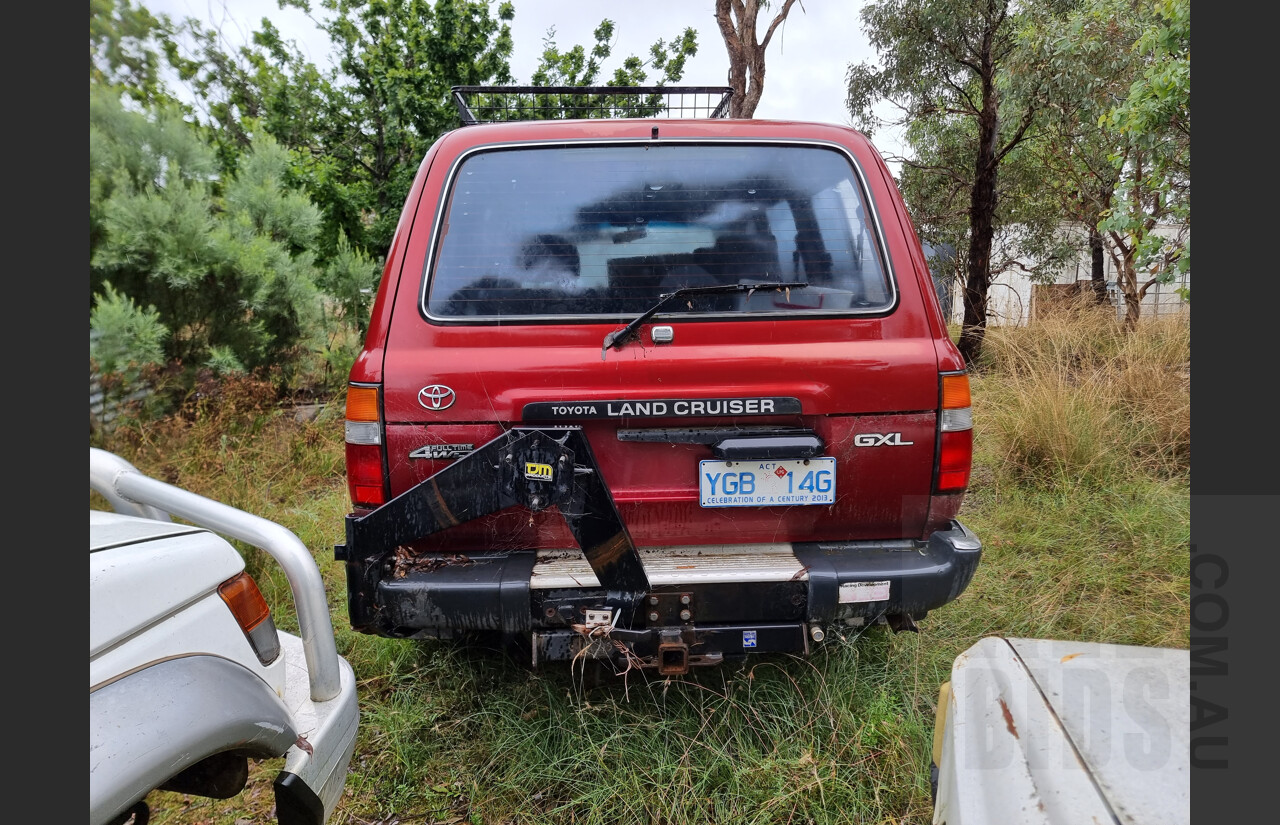 11/1993 Toyota Landcruiser GXL (4x4) 4d Wagon Maroon 4.5L