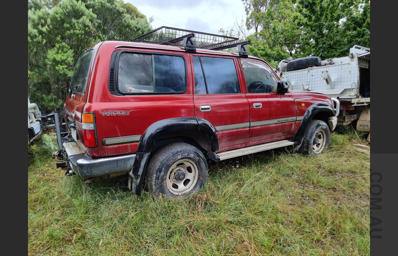11/1993 Toyota Landcruiser GXL (4x4) 4d Wagon Maroon 4.5L