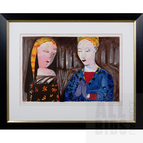 Charles Blackman (1928-2018), Tuscan Sonnet, Screenprint, 47 x 70 cm (image)