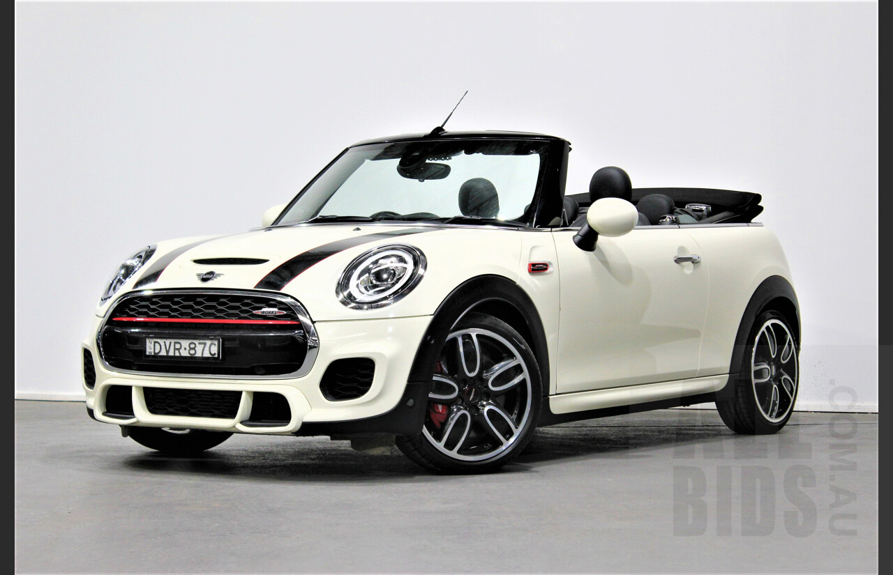 5/2018 Mini Cooper John Cooper Works JCW F57 MY18 2d Roadster Pearl White 2.0L
