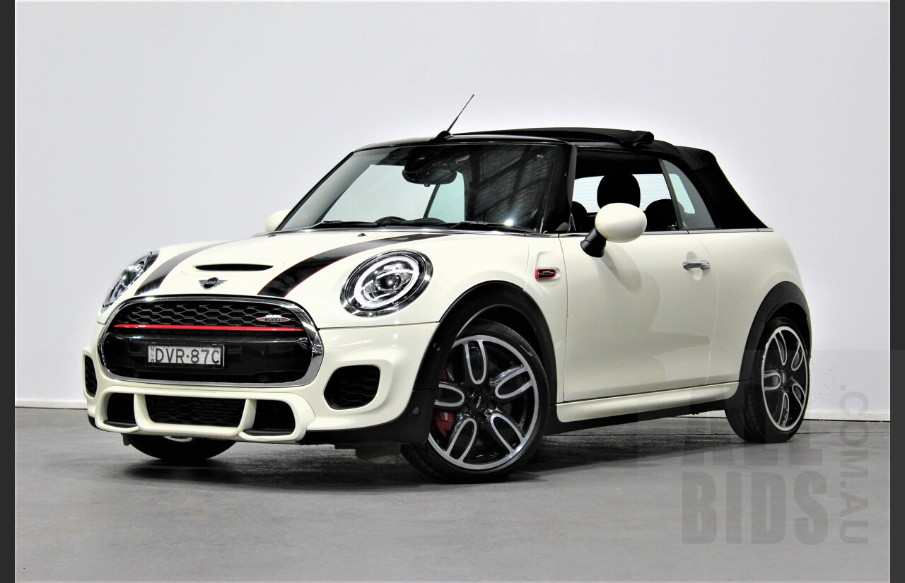 5/2018 Mini Cooper John Cooper Works JCW F57 MY18 2d Roadster Pearl White 2.0L