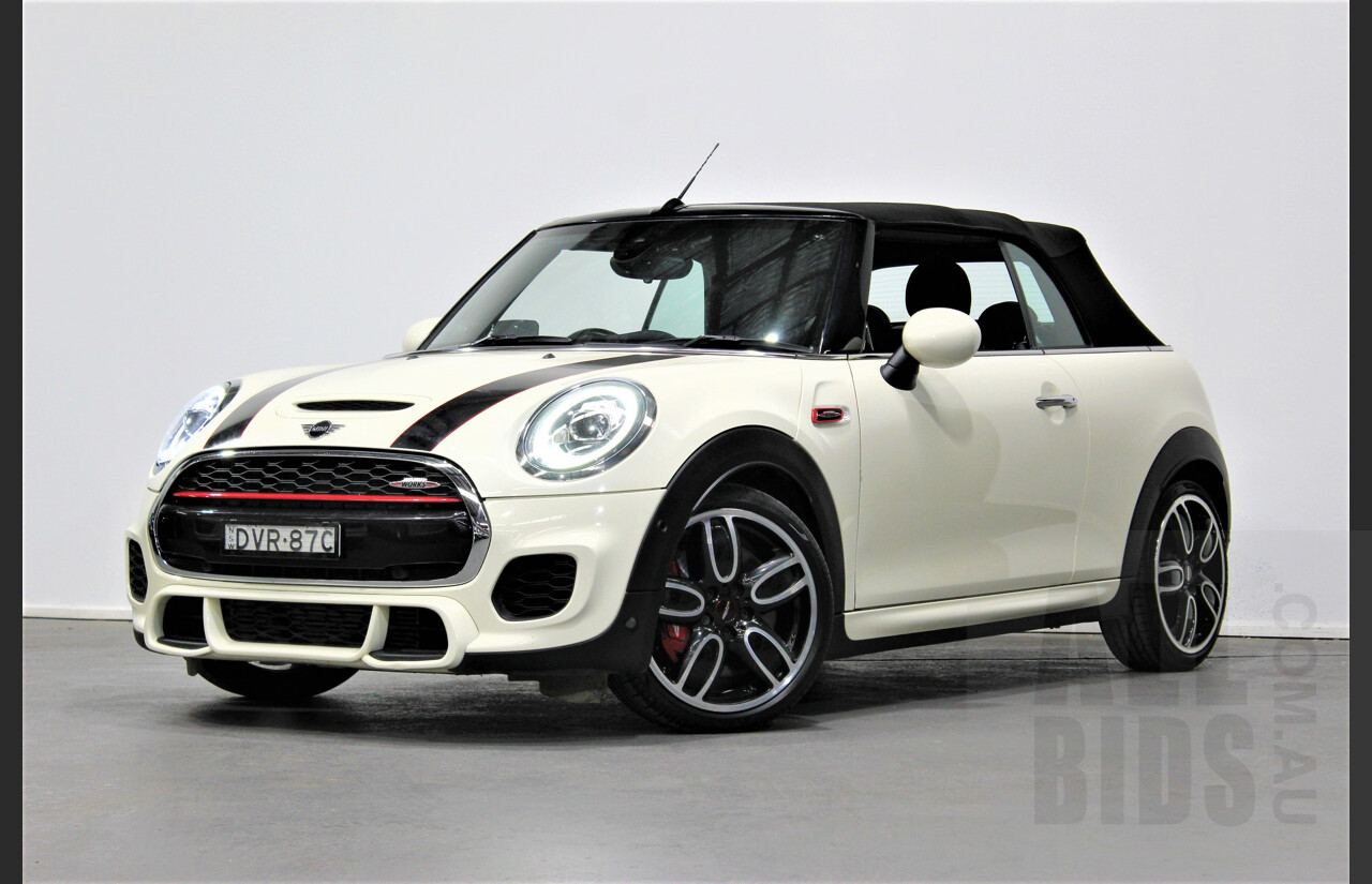 5/2018 Mini Cooper John Cooper Works JCW F57 MY18 2d Roadster Pearl White 2.0L