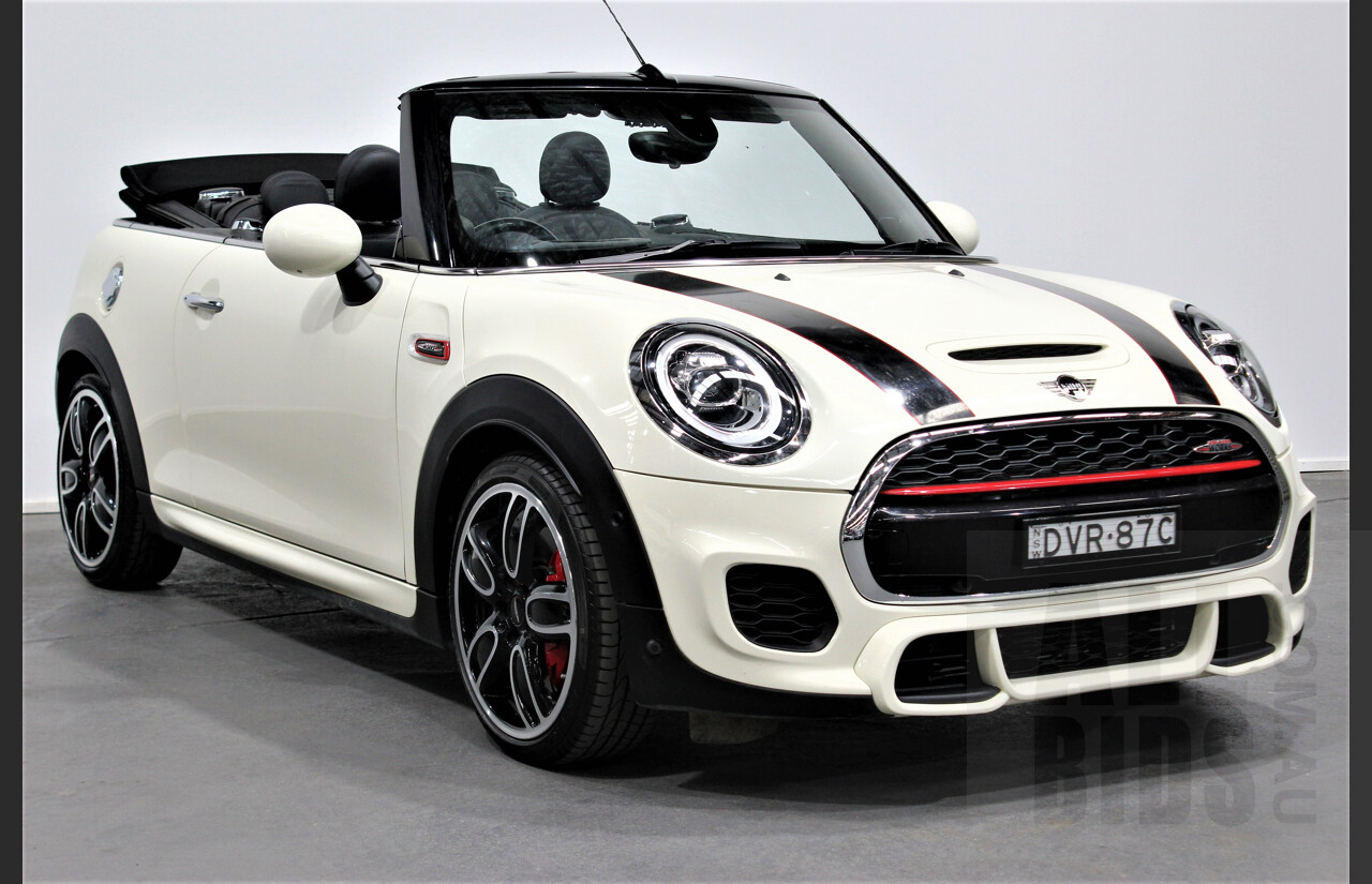 5/2018 Mini Cooper John Cooper Works JCW F57 MY18 2d Roadster Pearl White 2.0L