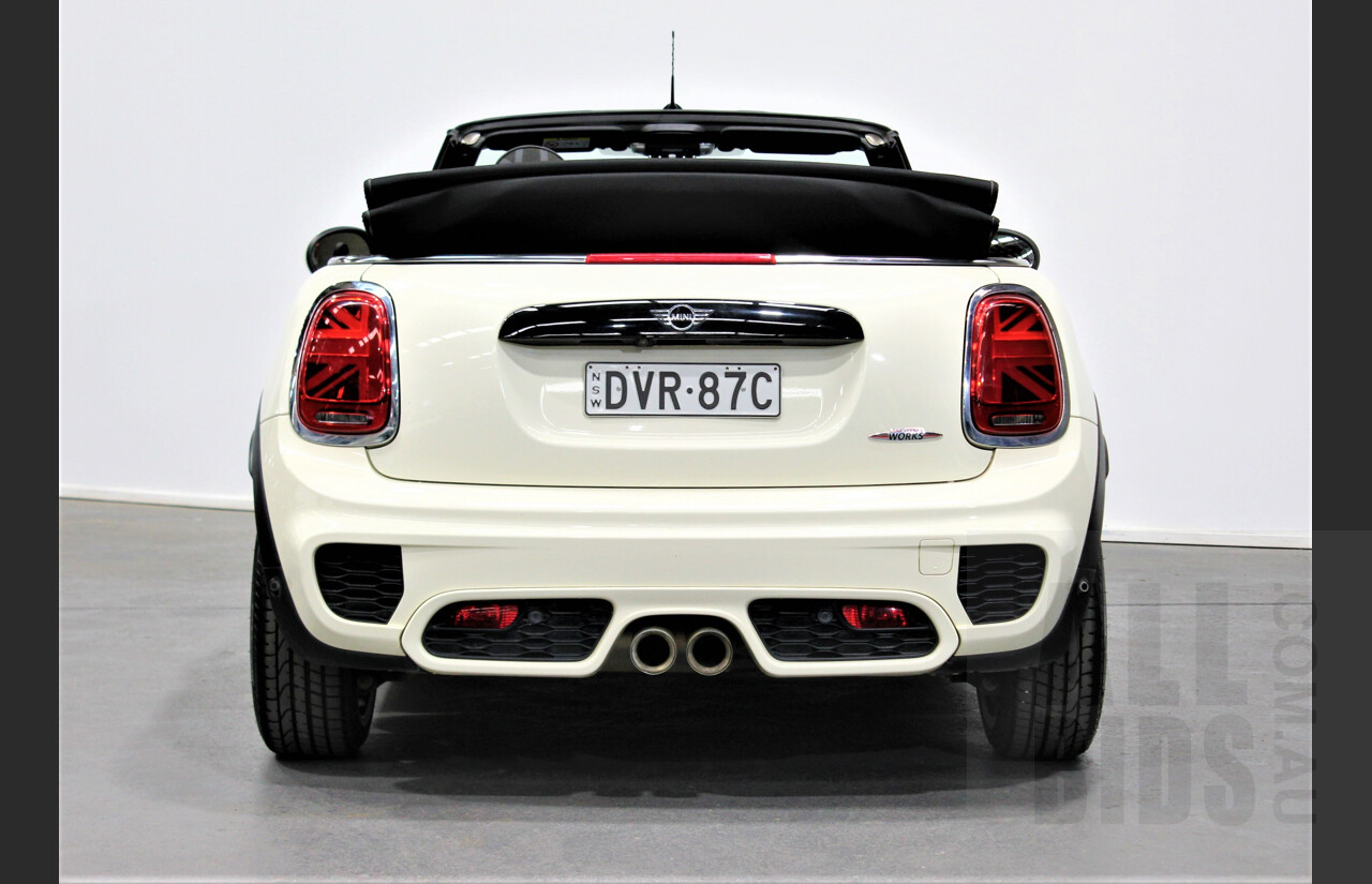5/2018 Mini Cooper John Cooper Works JCW F57 MY18 2d Roadster Pearl White 2.0L