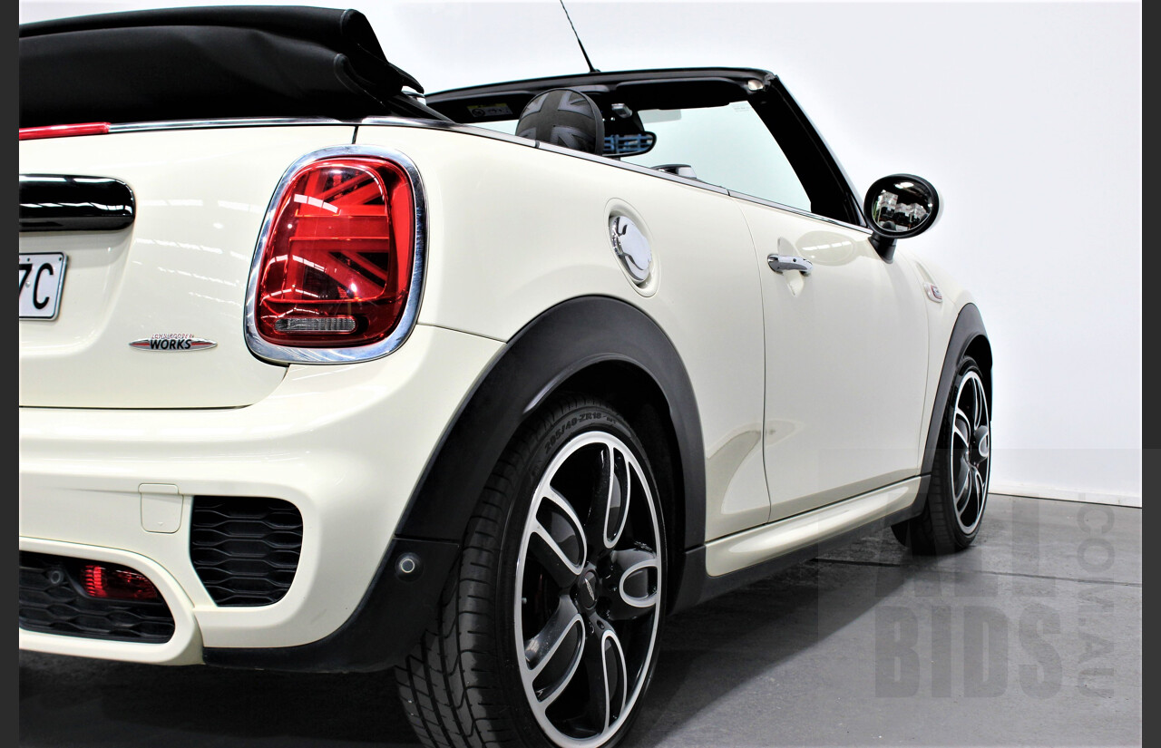 5/2018 Mini Cooper John Cooper Works JCW F57 MY18 2d Roadster Pearl White 2.0L