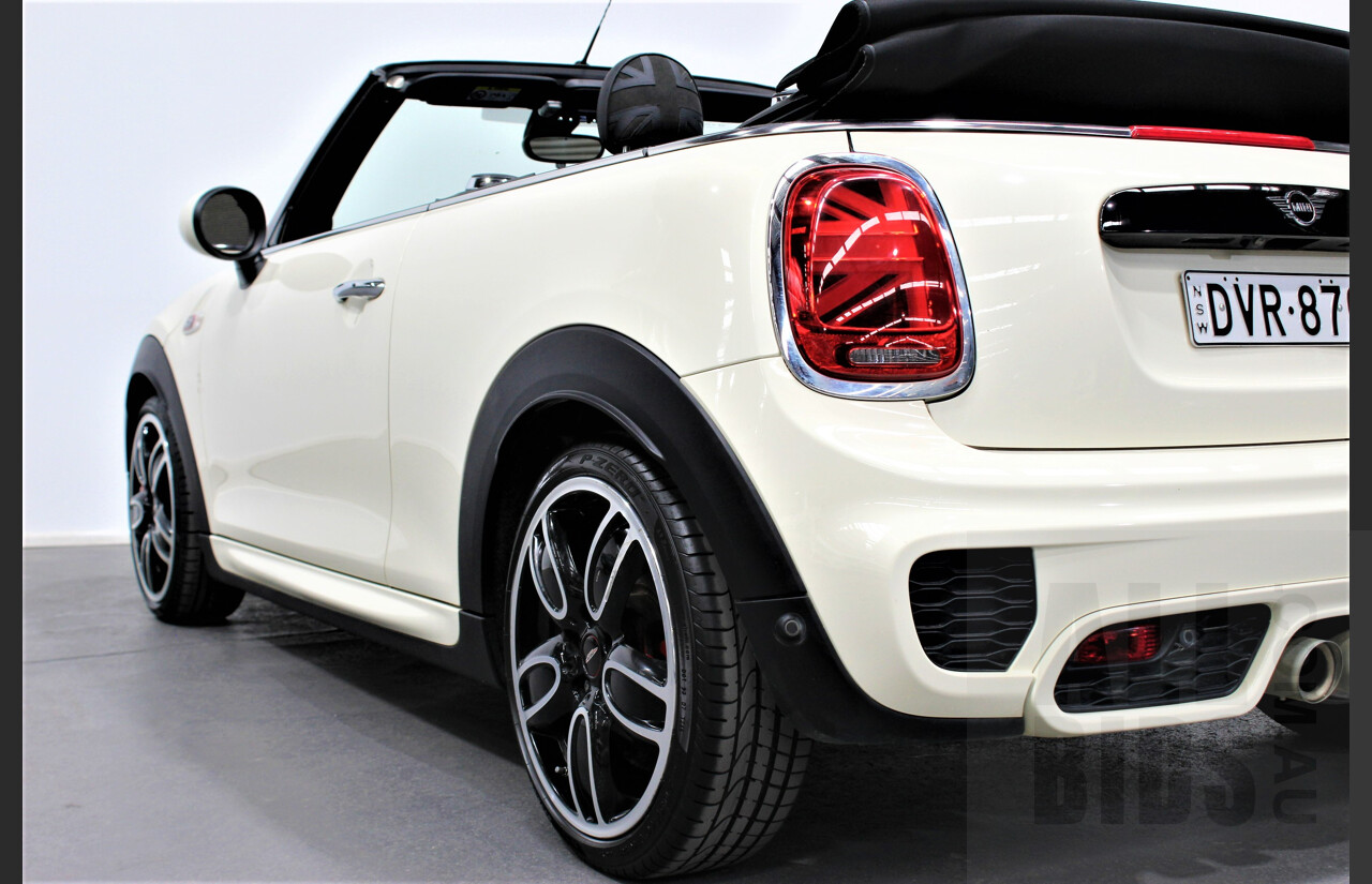 5/2018 Mini Cooper John Cooper Works JCW F57 MY18 2d Roadster Pearl White 2.0L