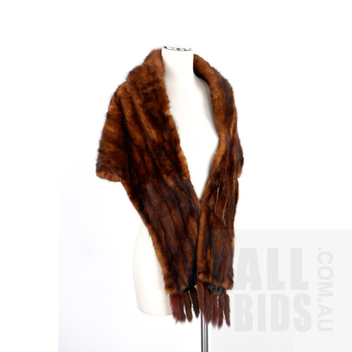 J.C. Scott Furrier Adelaide Fur Stole with Tassels