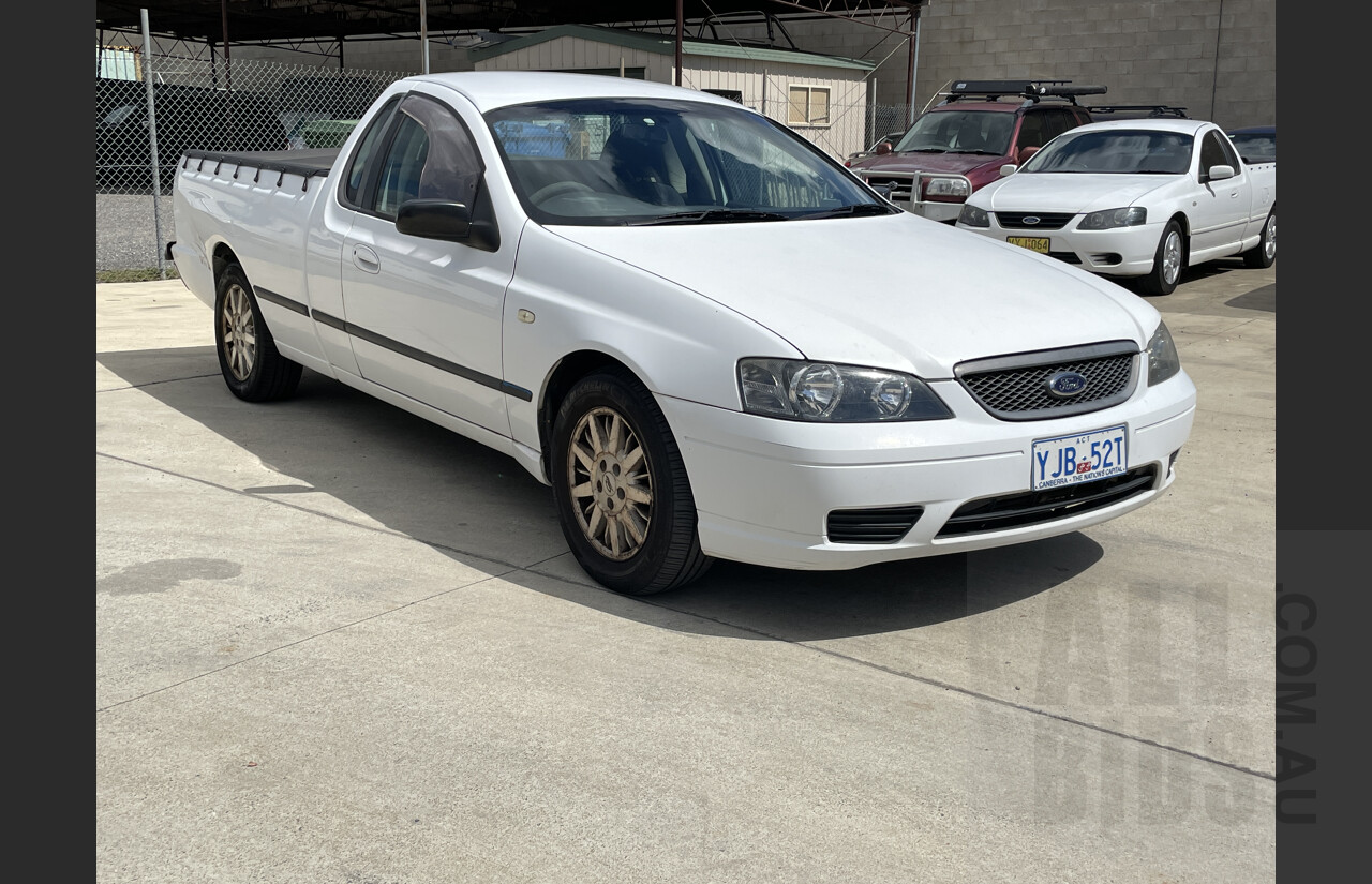 12/2002 Ford Falcon XL (lpg) BA Utility White 4.0L