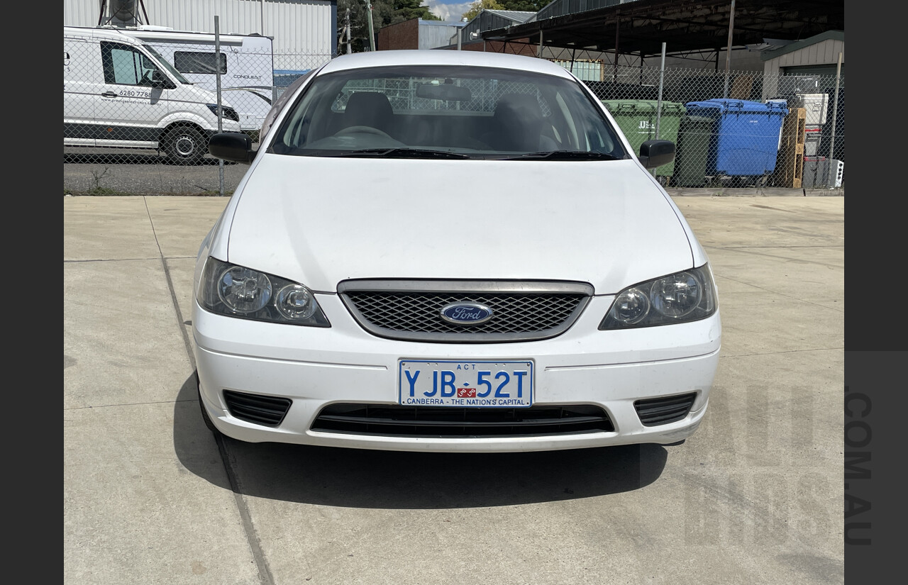 12/2002 Ford Falcon XL (lpg) BA Utility White 4.0L