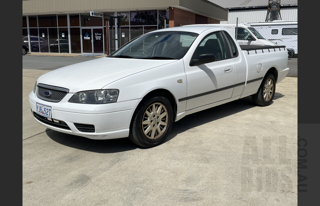 12/2002 Ford Falcon XL (lpg) BA Utility White 4.0L
