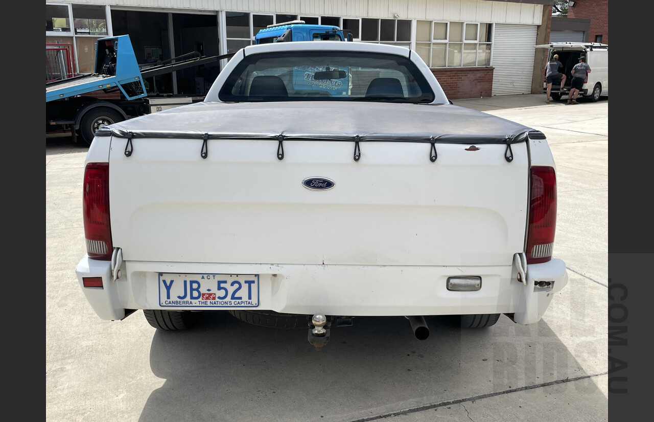 12/2002 Ford Falcon XL (lpg) BA Utility White 4.0L