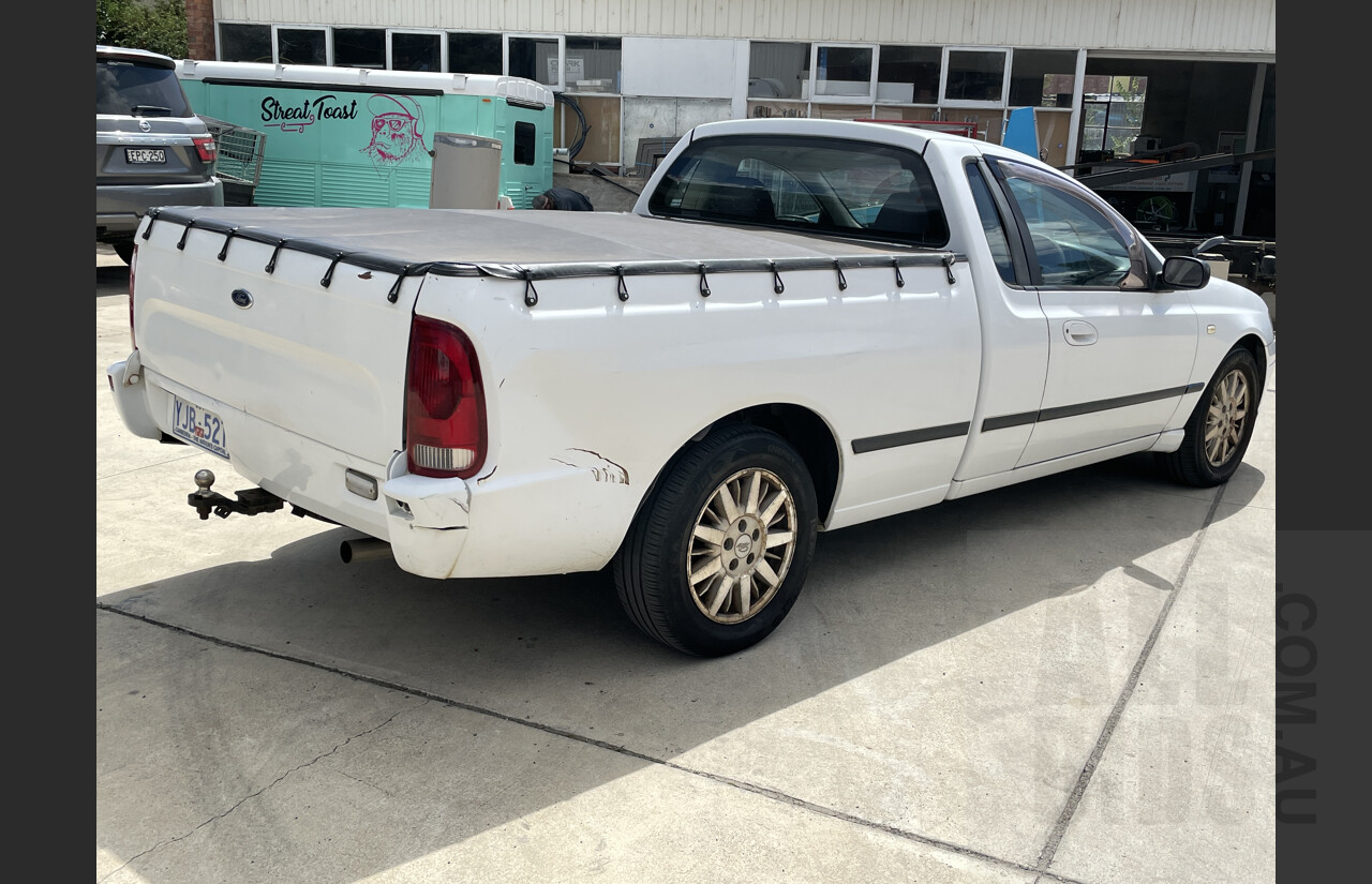 12/2002 Ford Falcon XL (lpg) BA Utility White 4.0L