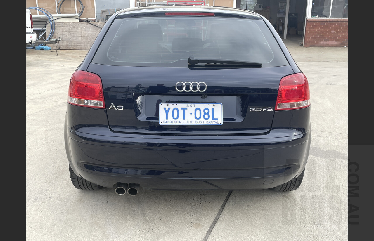 6/2004 Audi A3 2.0 FSI Ambition 8P 3d Hatchback Blue 2.0L