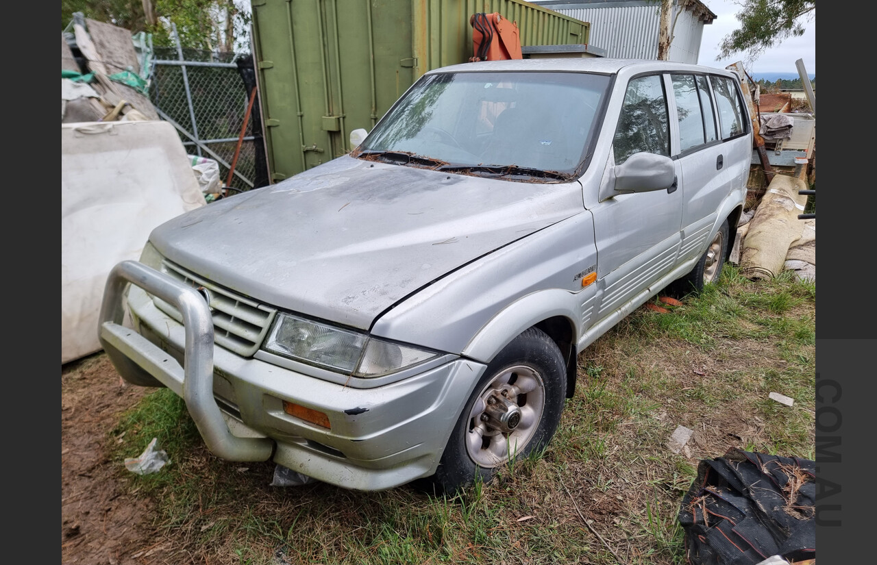 8/1997 Ssangyong Musso (4x4) 4d Wagon Silver 2.9L Diesel