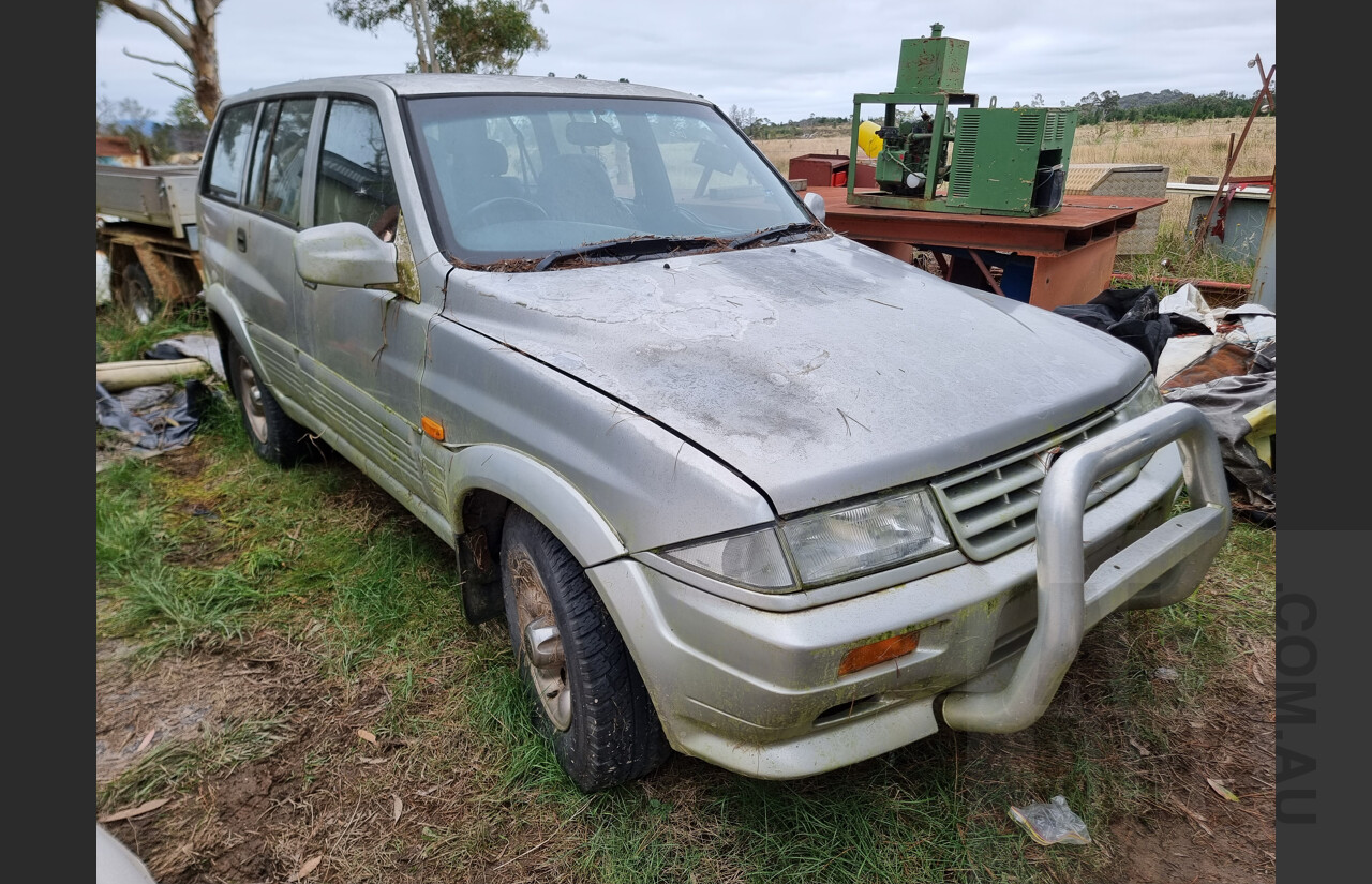 8/1997 Ssangyong Musso (4x4) 4d Wagon Silver 2.9L Diesel