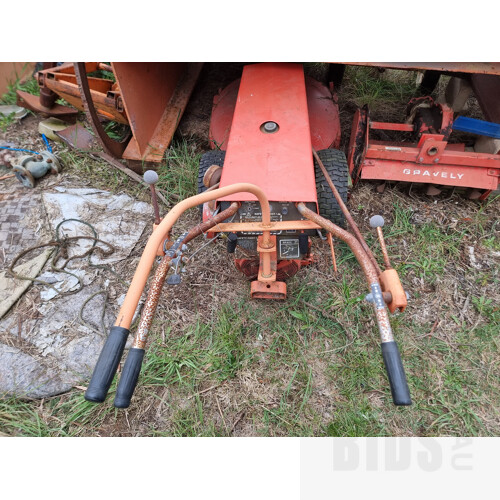 Gravely 5665 12hp Walk Behind Yard Tractor with Two Attachments