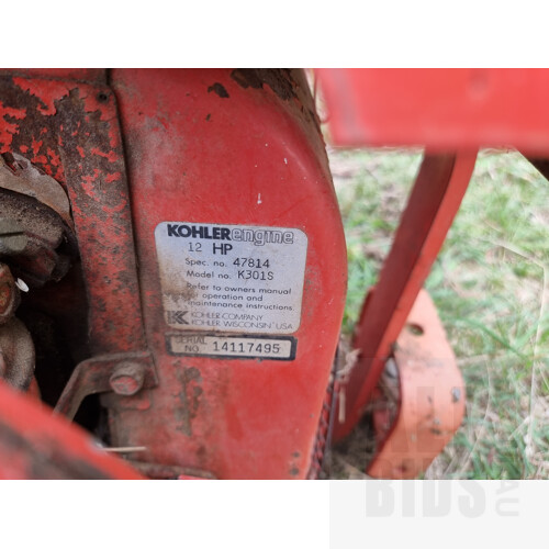 Gravely 5665 12hp Walk Behind Yard Tractor with Two Attachments