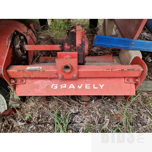 Gravely 5665 12hp Walk Behind Yard Tractor with Two Attachments